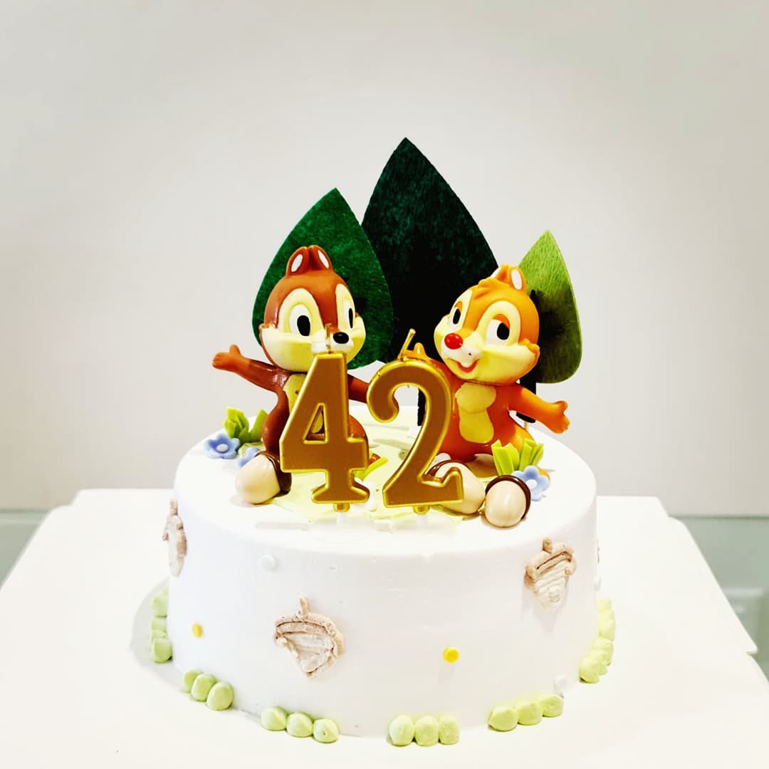 迪士尼松鼠立體蛋糕Disneyland Chip & Dale 3D cake | ReUbird 香港的特色蛋糕預訂平台
