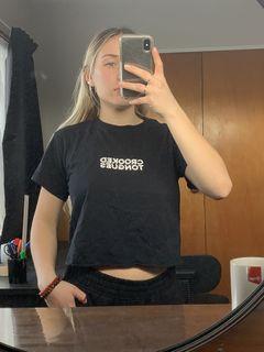 Crooked toungues crop top