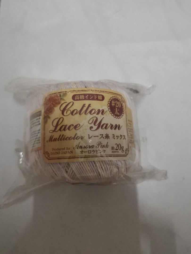 Daiso Cotton Lace Yarn Multicolour, Hobbies & Toys, Stationery & Craft
