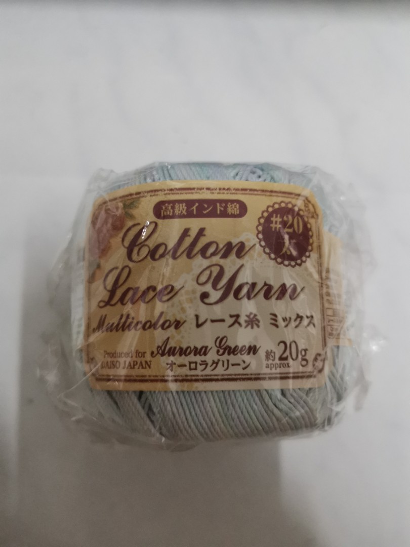 Daiso Cotton Lace Yarn Multicolour, Hobbies & Toys, Stationery & Craft
