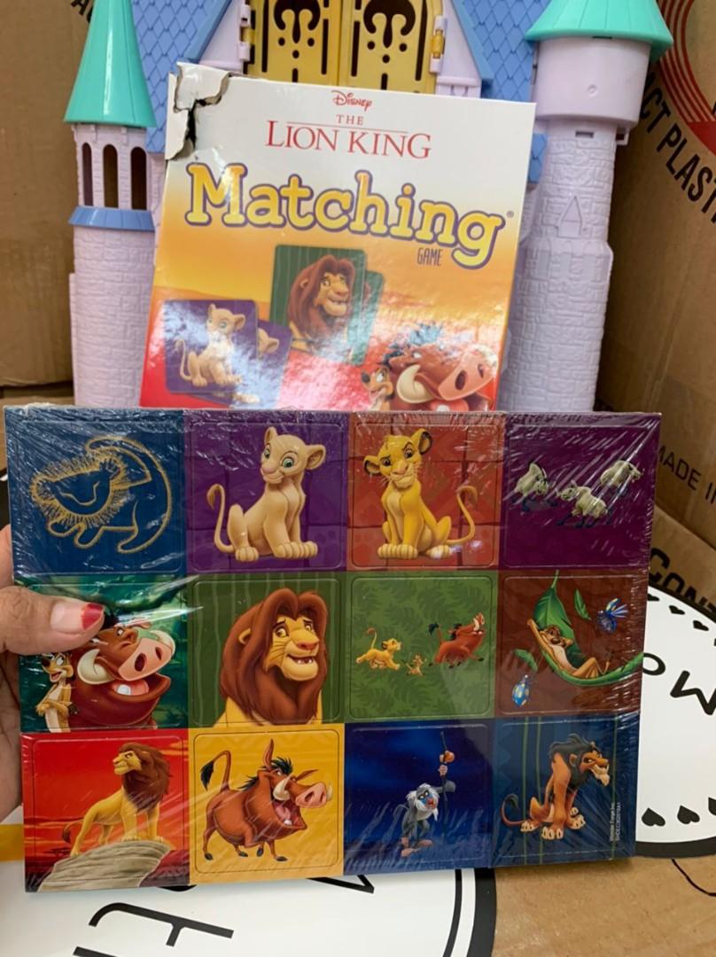 Disney's Lion King Matching Game, Hobbies &amp; Toys, Toys &amp; Games on Carousell