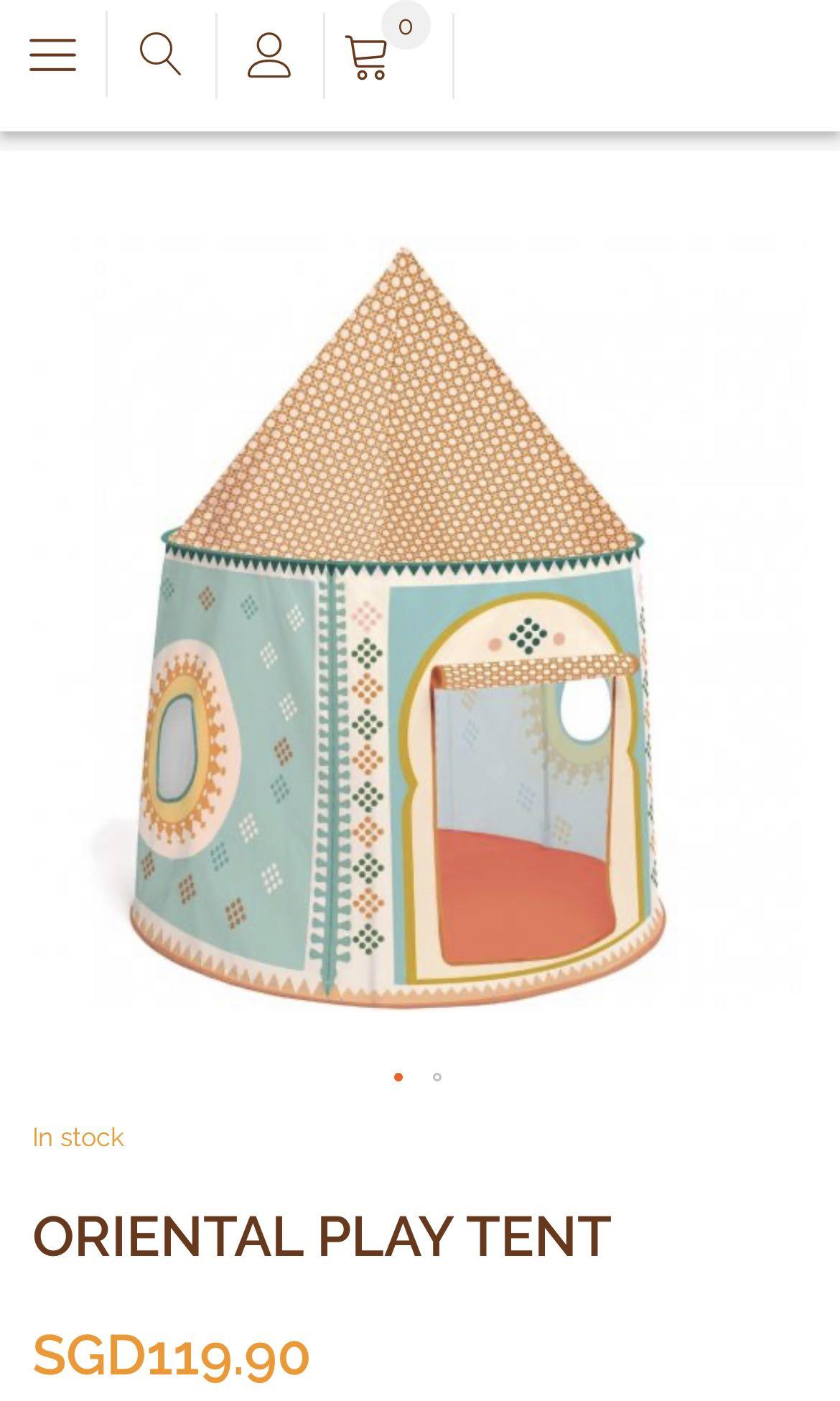 Djeco Oriental Play Tent Babies Kids Baby Nursery Kids