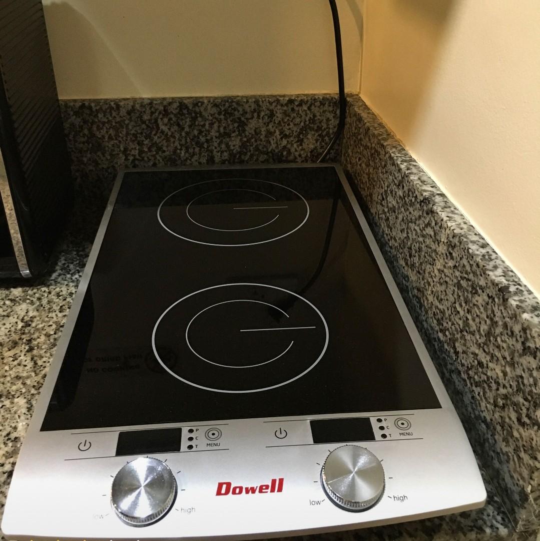 Dowell Double Burner Vertical and Modern Design Cooktop Countertop
