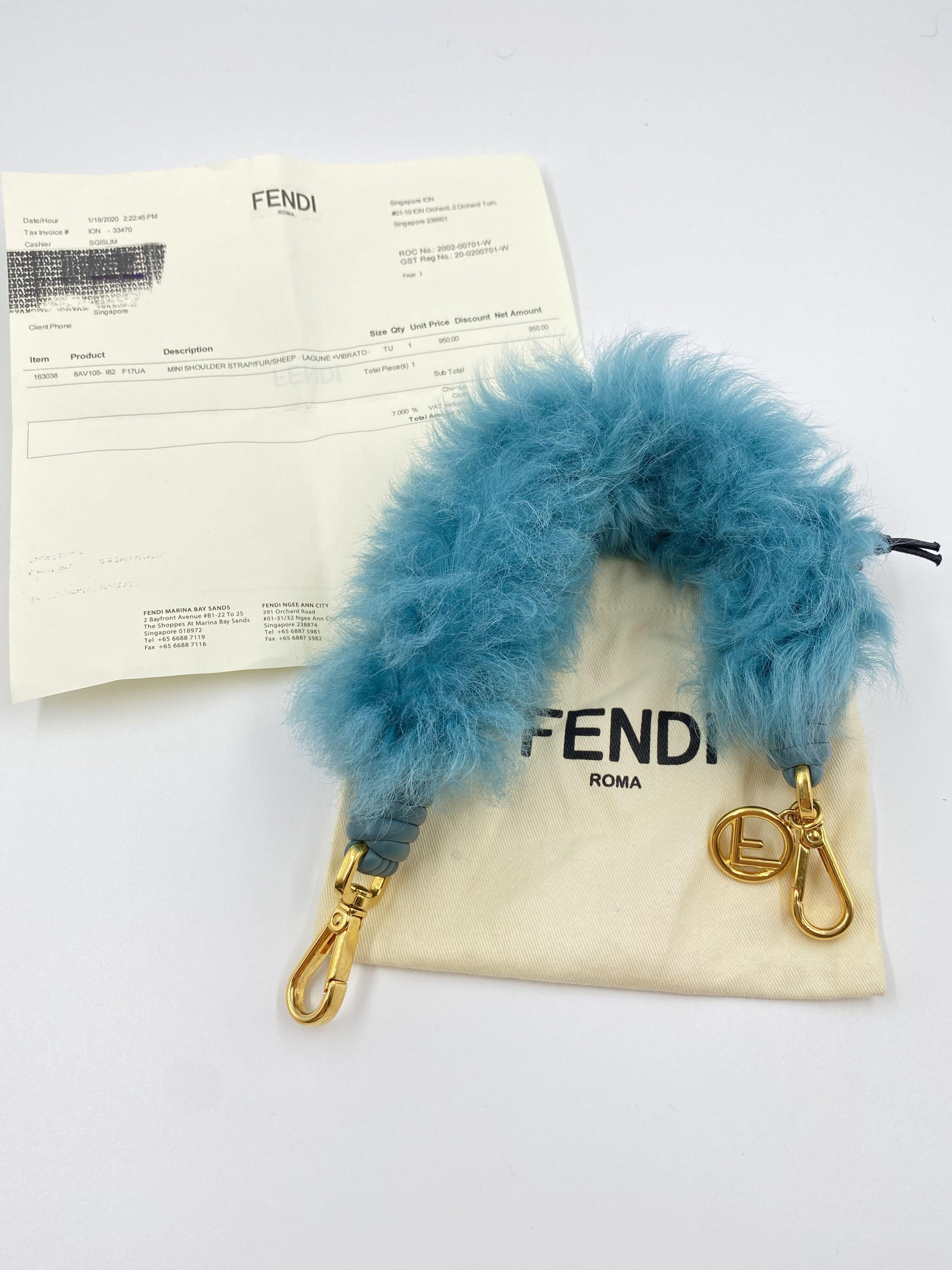 Fendi fur strap sale