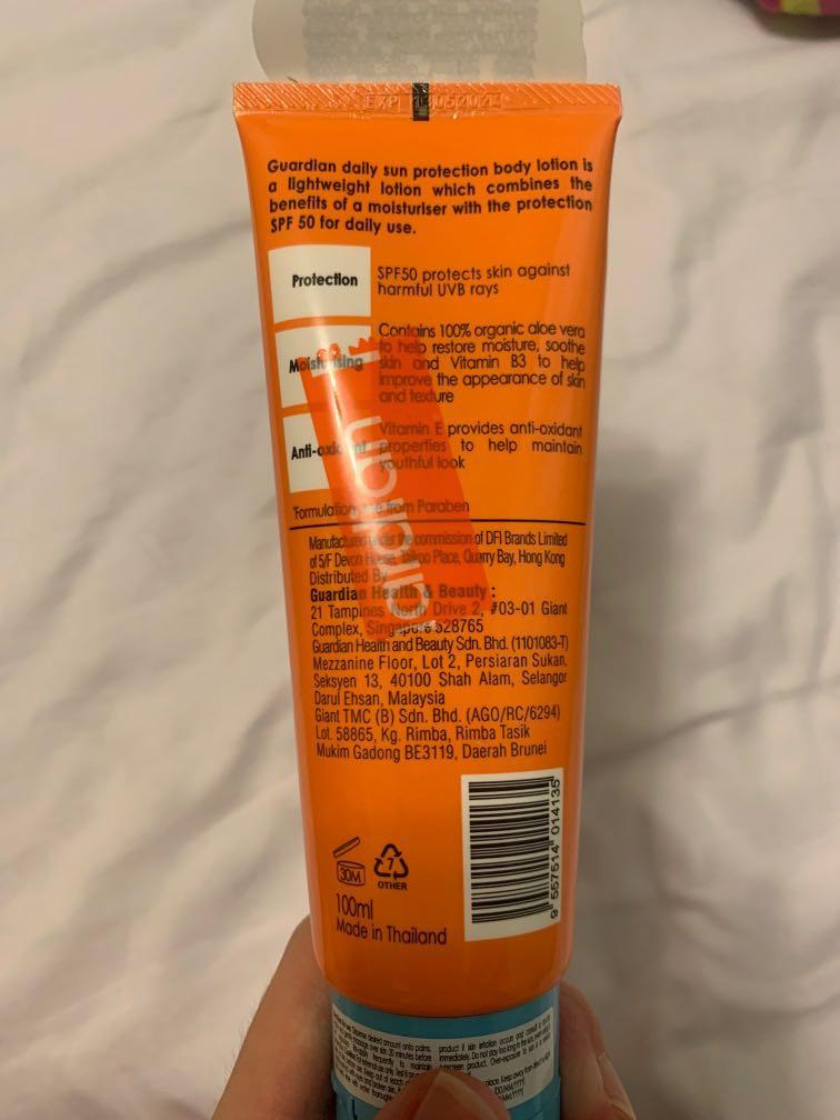 Guardian Body Sunscreen SPF50, Beauty & Personal Care, Bath & Body