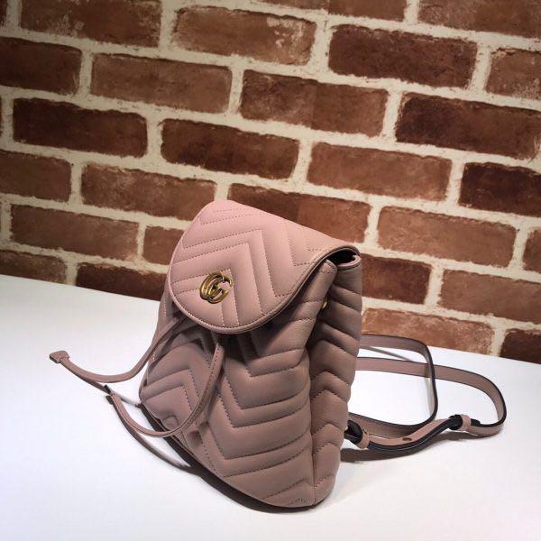 Gucci marmont top backpack pink