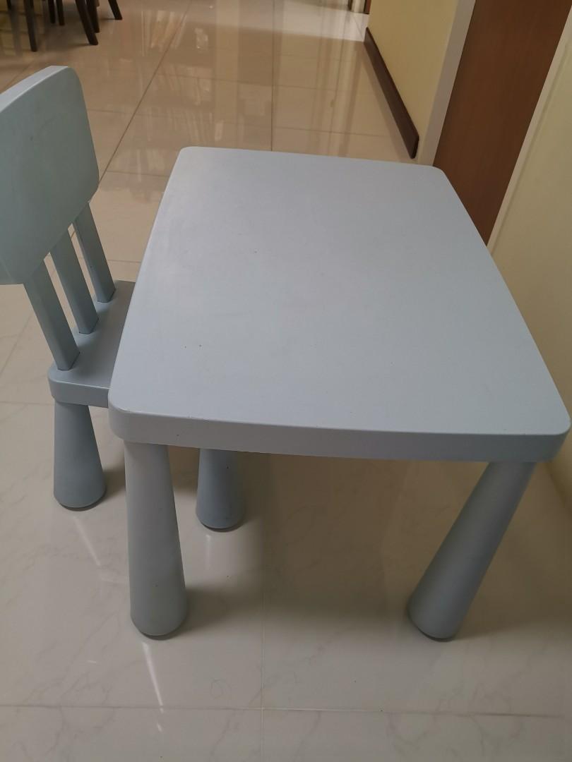 Ikea children Table and Chair set, Furniture & Home Living, Furniture