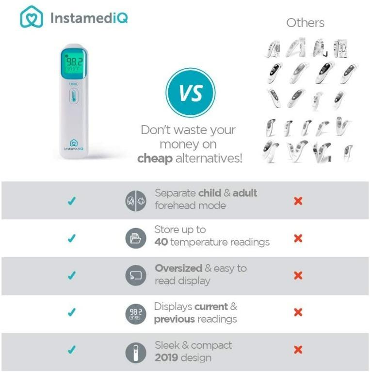 InstamediQ [2020 Model] Best Baby Thermometer for Fever, Instant