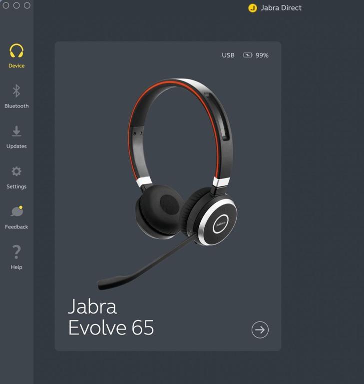 Jabra Evolve 65 MS Stereo with Link 370 Bluetooth Adapter 6599-823-309 ...