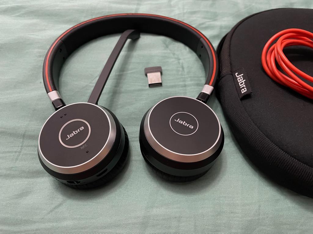Jabra Evolve 65 MS Stereo with Link 370 Bluetooth Adapter 6599-823-309 ...