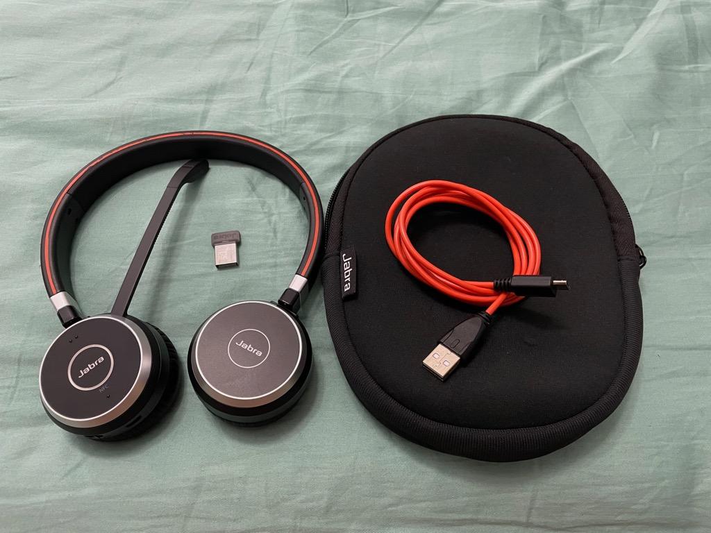 Jabra Evolve 65 MS Stereo with Link 370 Bluetooth Adapter 6599-823-309 ...