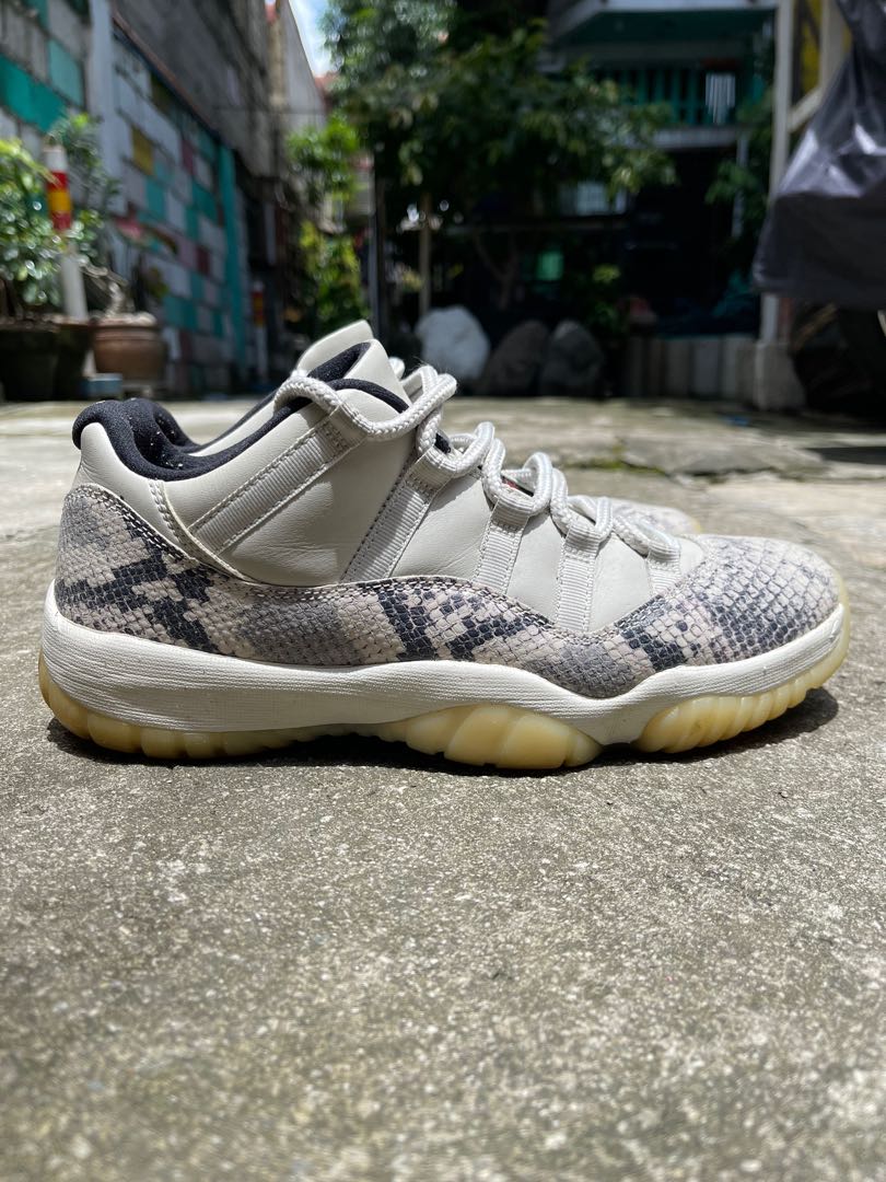 Jordan 11 Low Snakeskin Men s Fashion Footwear Sneakers on