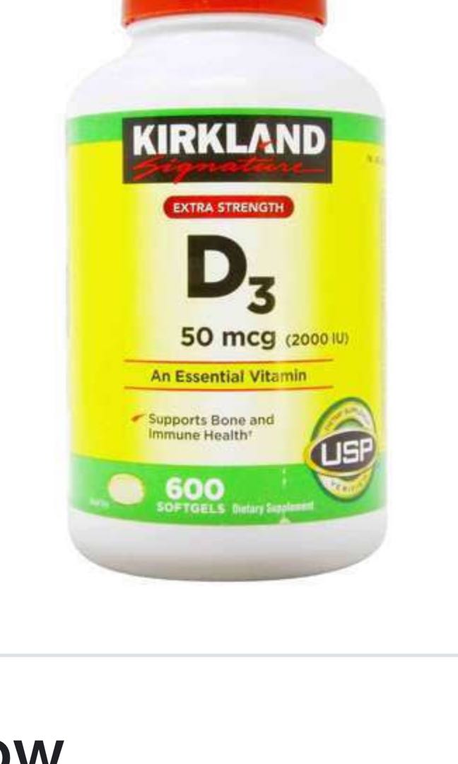 Kirkland Vitamin D, Health & Nutrition, Health Supplements, Vitamins