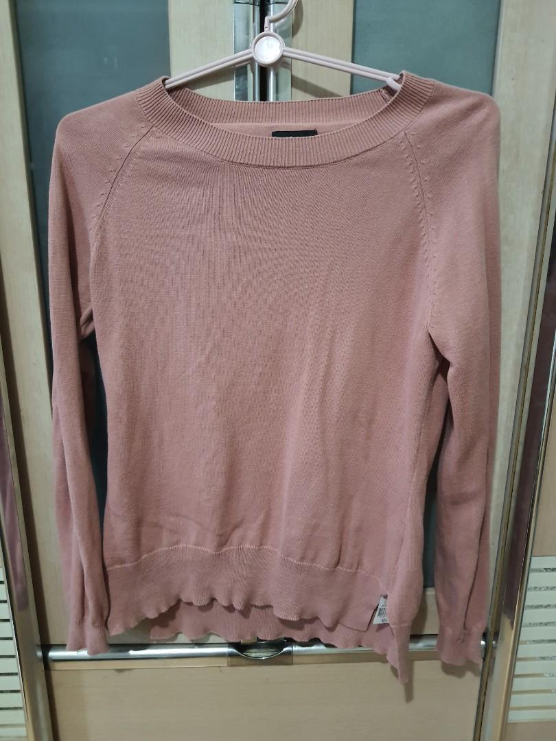 Koaj blush pink long sleeves sweater Women s Fashion Tops Longsleeves on Carousell