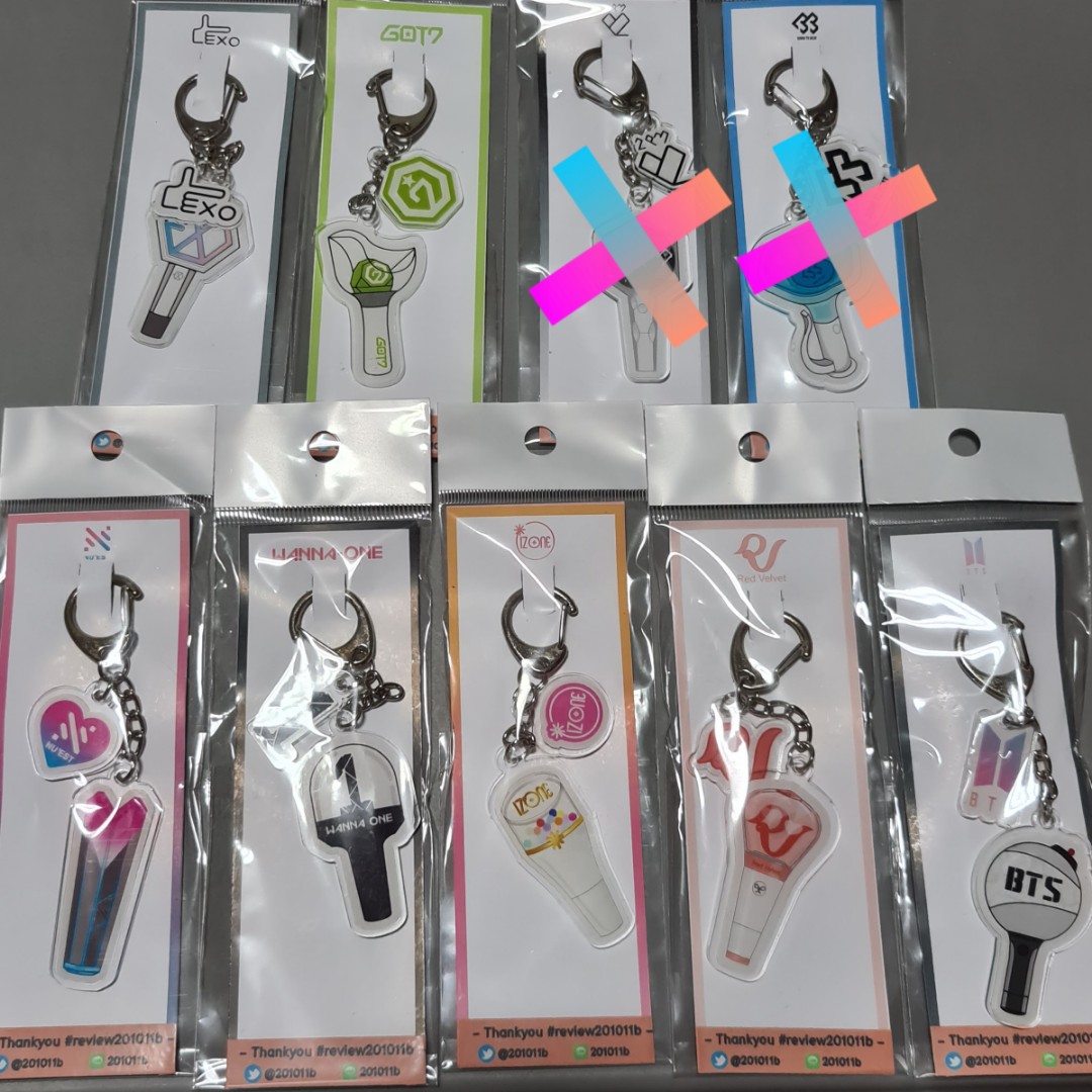 Kpop lightstick keyring store