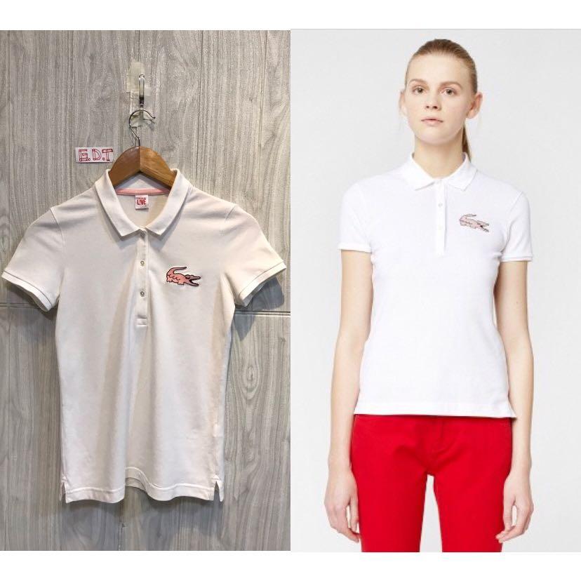 Lacoste big logo polo shirt hotsell