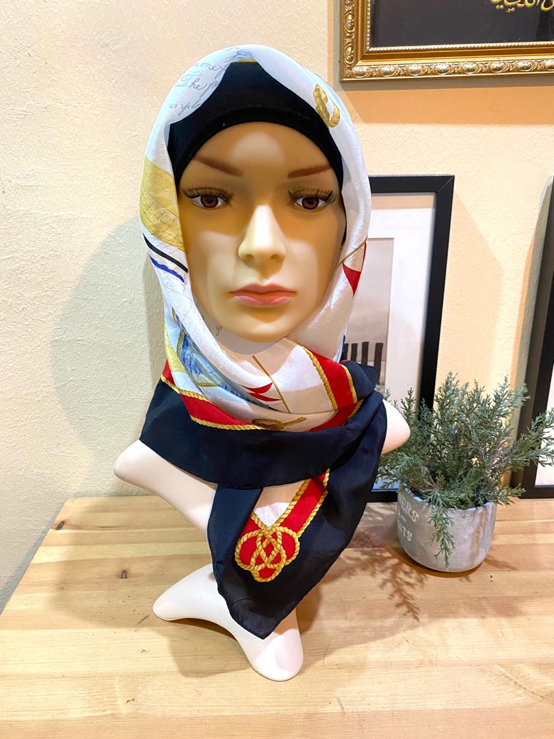 Liz claiborne silk scarf top