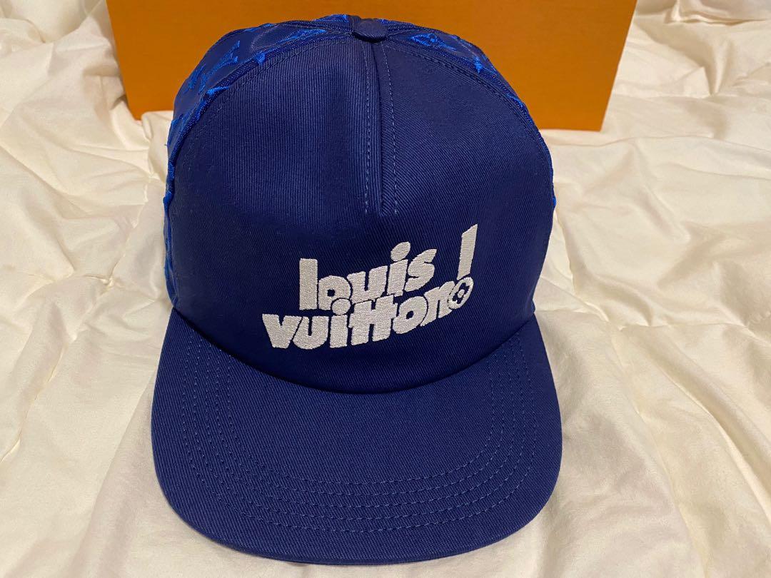 Louis Vuitton Louis Vuitton Everyday LV embroidered mesh cap blue