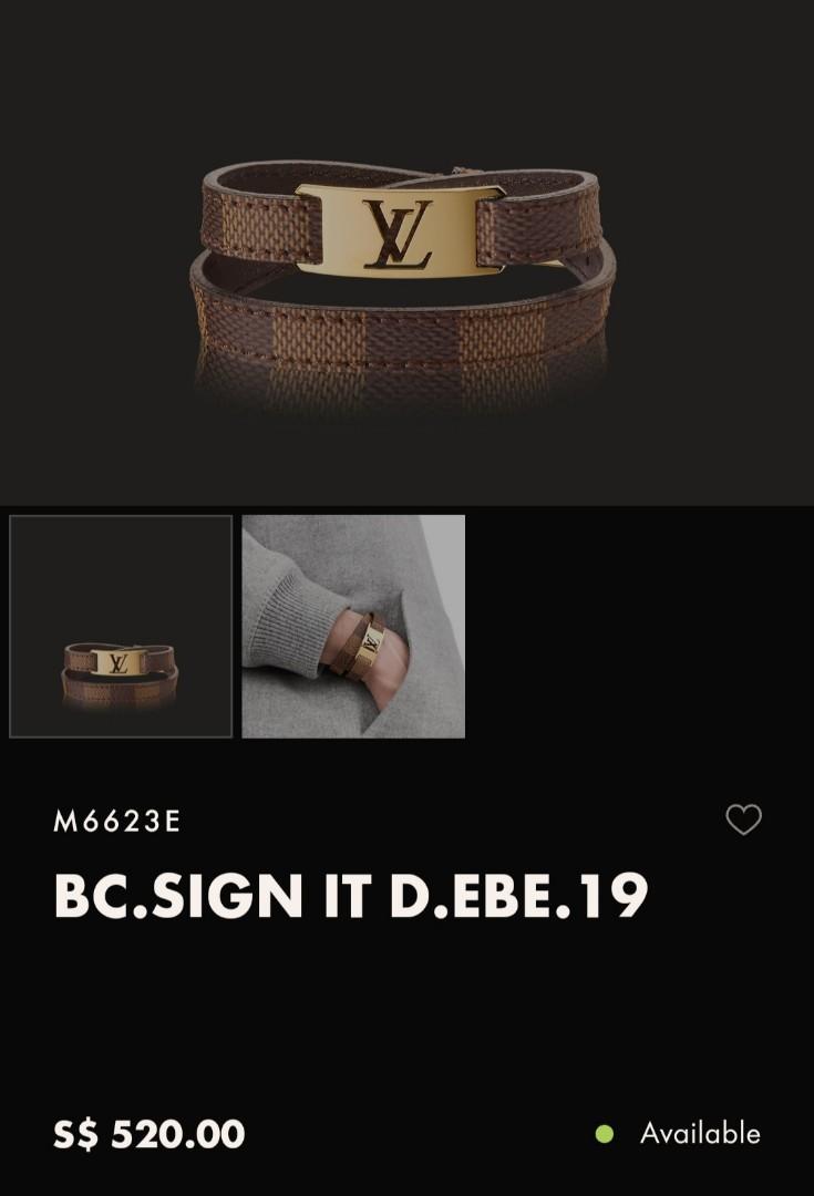 Shop Louis Vuitton Sign It Bracelet (BRACELET SIGN IT, M6623E