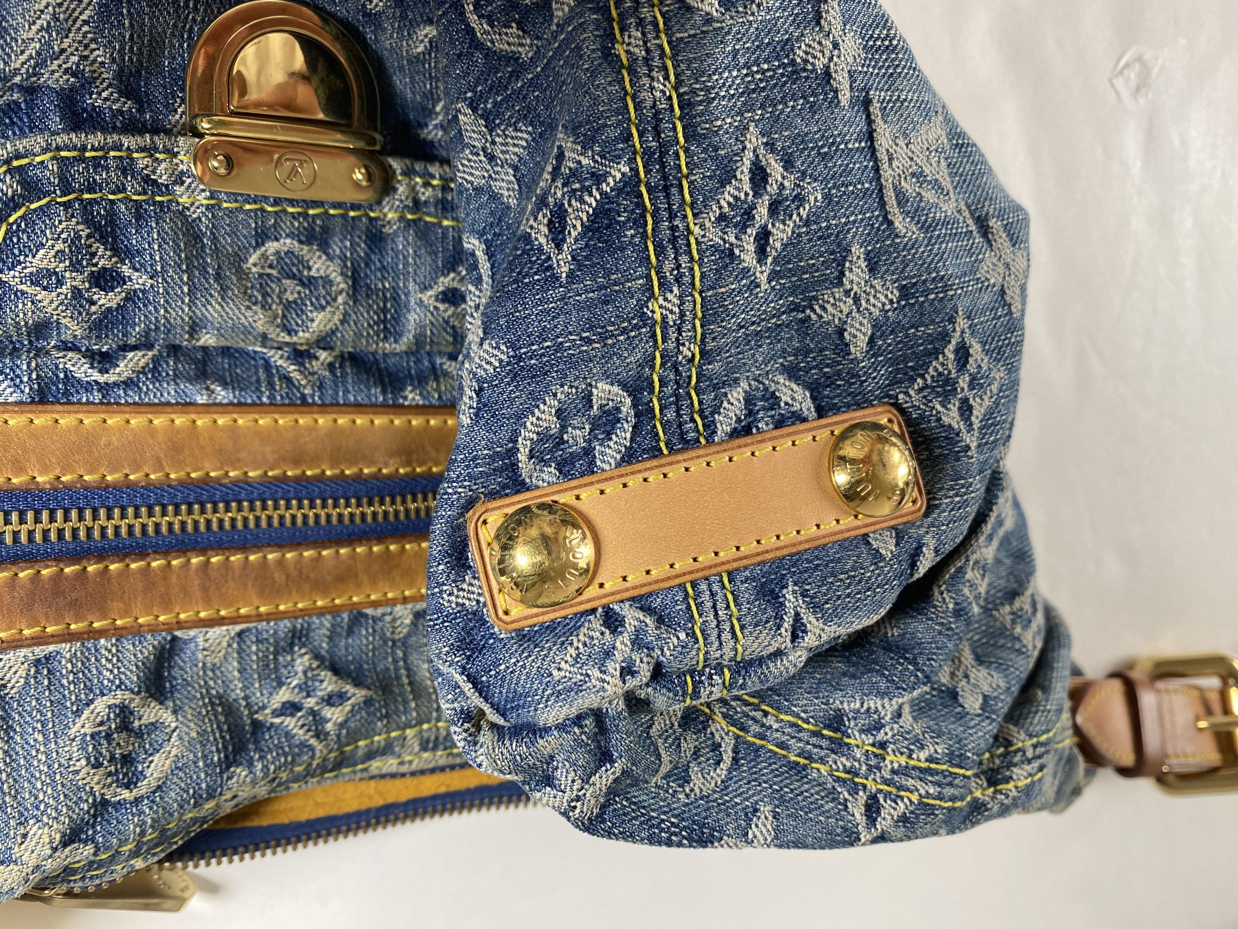 Baggy handbag Louis Vuitton Blue in Denim - Jeans - 16494734