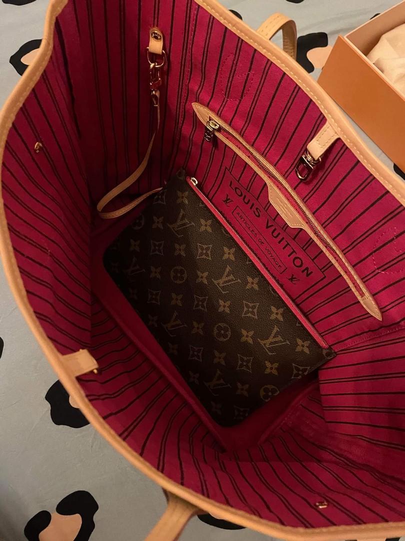 LOUIS VUITTON M41177 NEVERFULL MM CHERRY MONOGRAM CANVAS CA1108, Luxury,  Bags & Wallets on Carousell