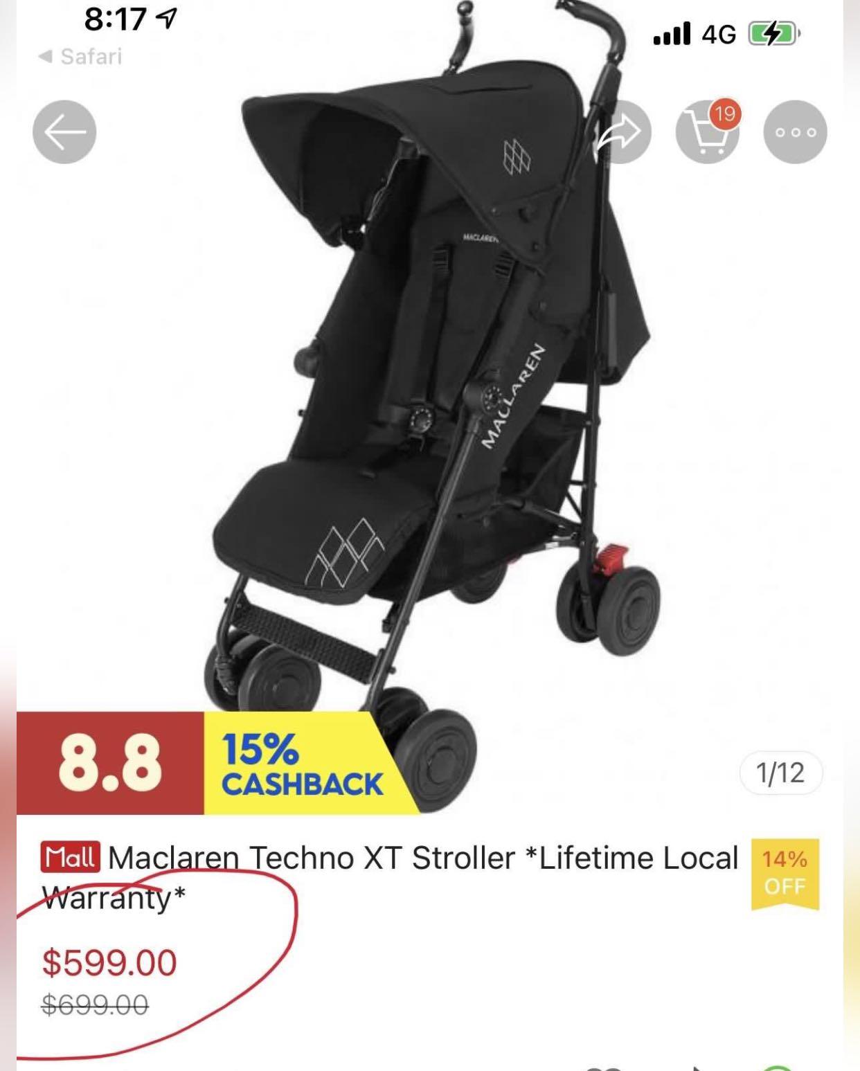 Maclaren travel pram hot sale