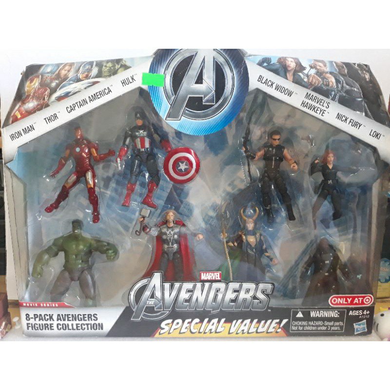 Marvel Exclusive Action Figure 8Pack (THE AVENGERS) Iron Man, Thor