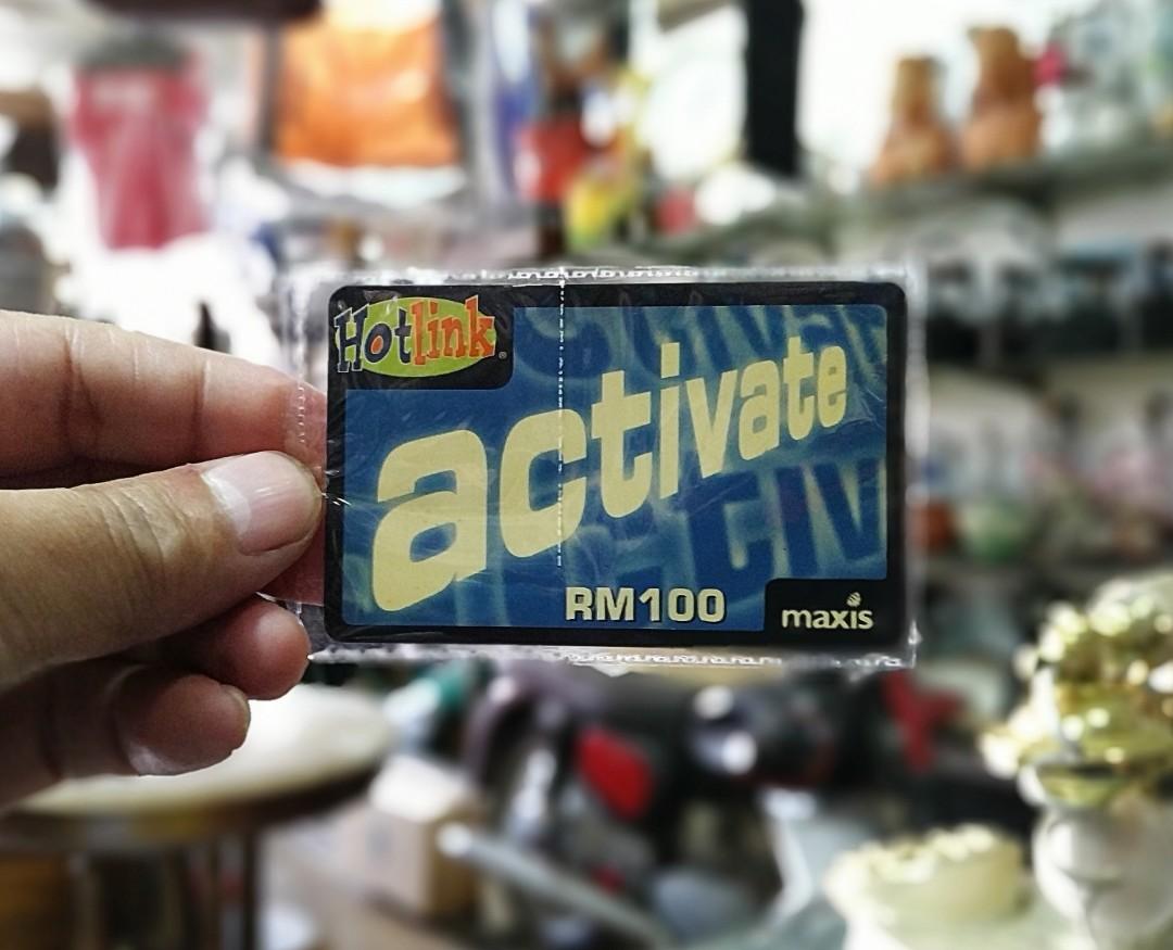 Maxis Hotlink Prepaid Reload Card Rm100 Antique Collection Antiques Vintage Collectibles On Carousell