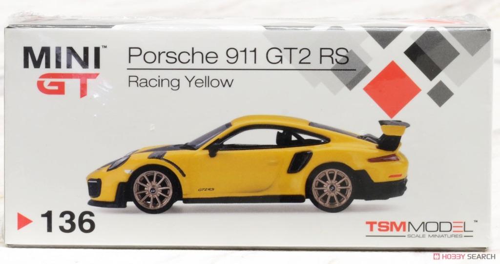 Mini GT #136 Porsche 911 GT2 RS Racing Yellow (RHD), Hobbies