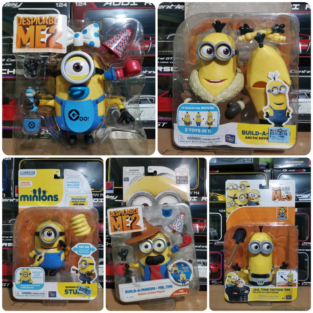 Jail Time Tattoo Tim Minion Despicable Me 3 Poseable Deluxe Action Figure for sale online