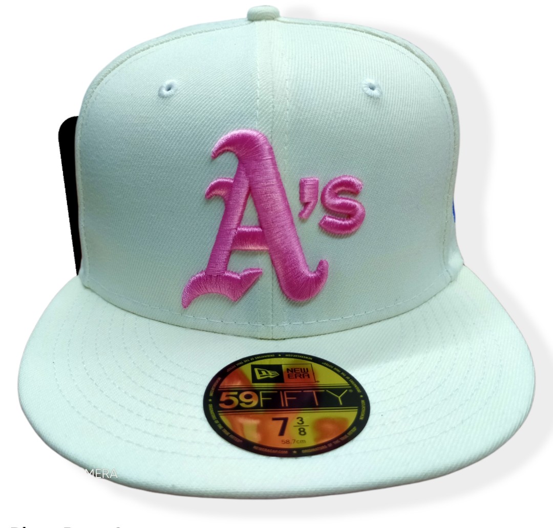 Men's New Era Pink Oakland Athletics 1989 MLB World Series 59FIFTY Fitted Hat