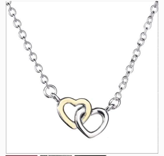Two heart necklace pandora new arrivals