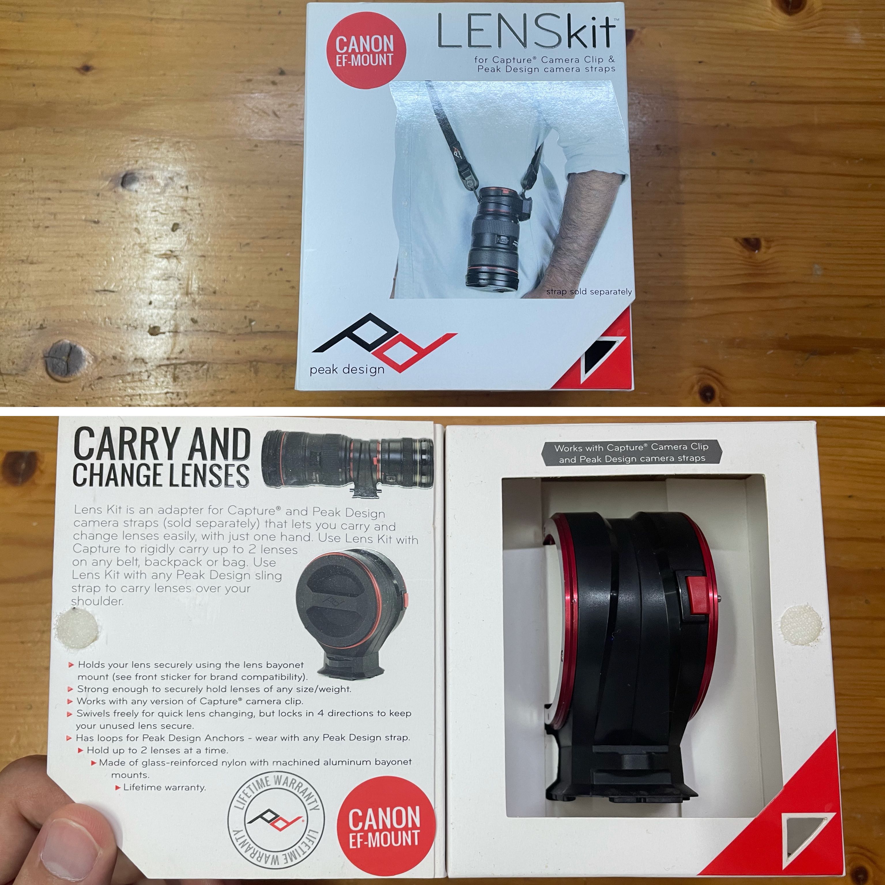 Peak Design LENS kit (canon ef / rf mount) 快速換鏡系統, 攝影器材, 鏡頭及裝備 Carousell
