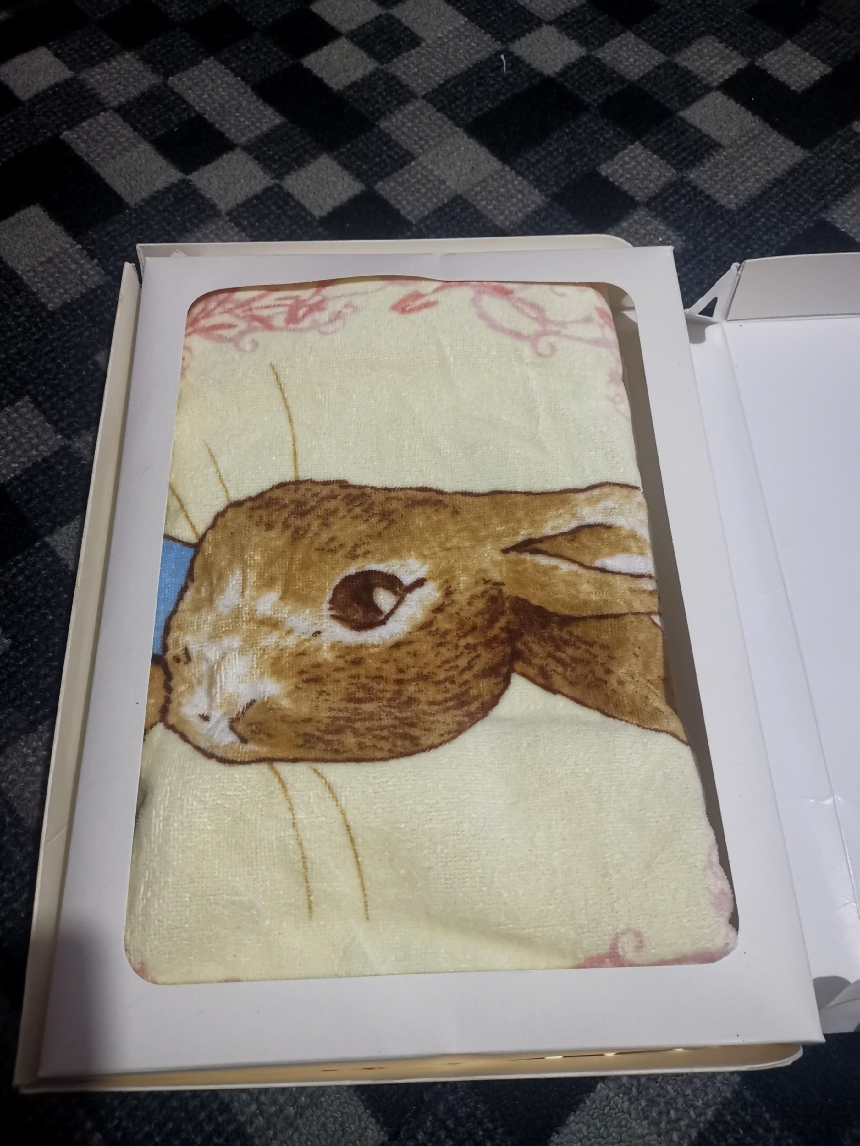 Peter Rabbit Face Bath Towel Set Furniture Home Living Bedding
