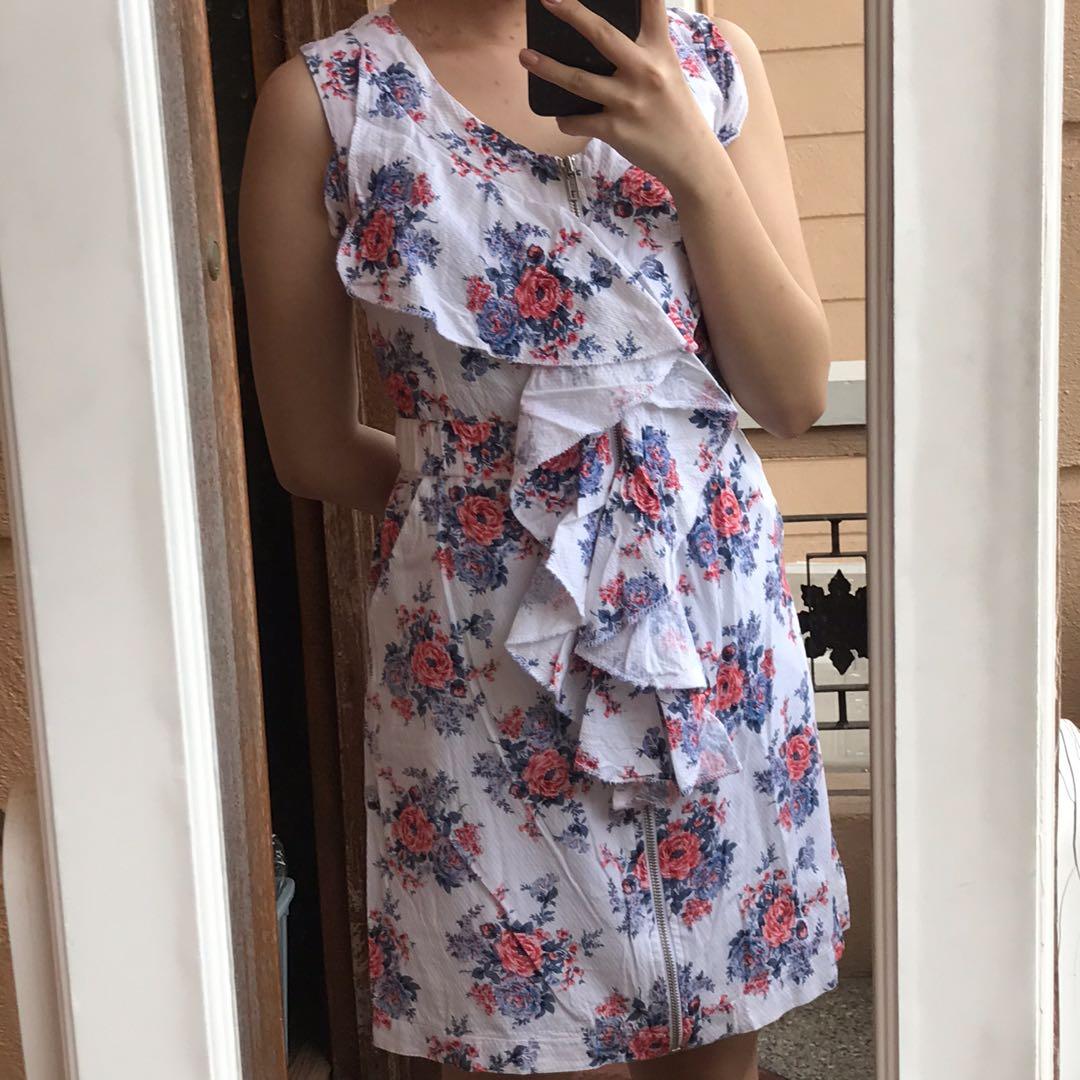Plains and top prints floral dress