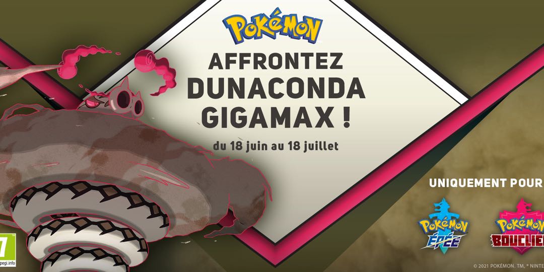 Pokemon 劍盾 配信 極巨結晶 沙螺蟒, 電子遊戲, 電子遊戲, Nintendo 任天堂 - Carousell