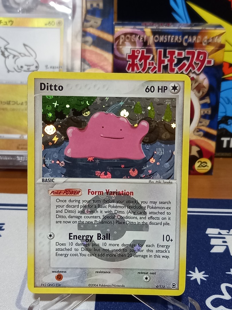 Pokémon TCG English Card ex Fire Red Leaf Green Ditto 4/112 Reverse Holo 1
