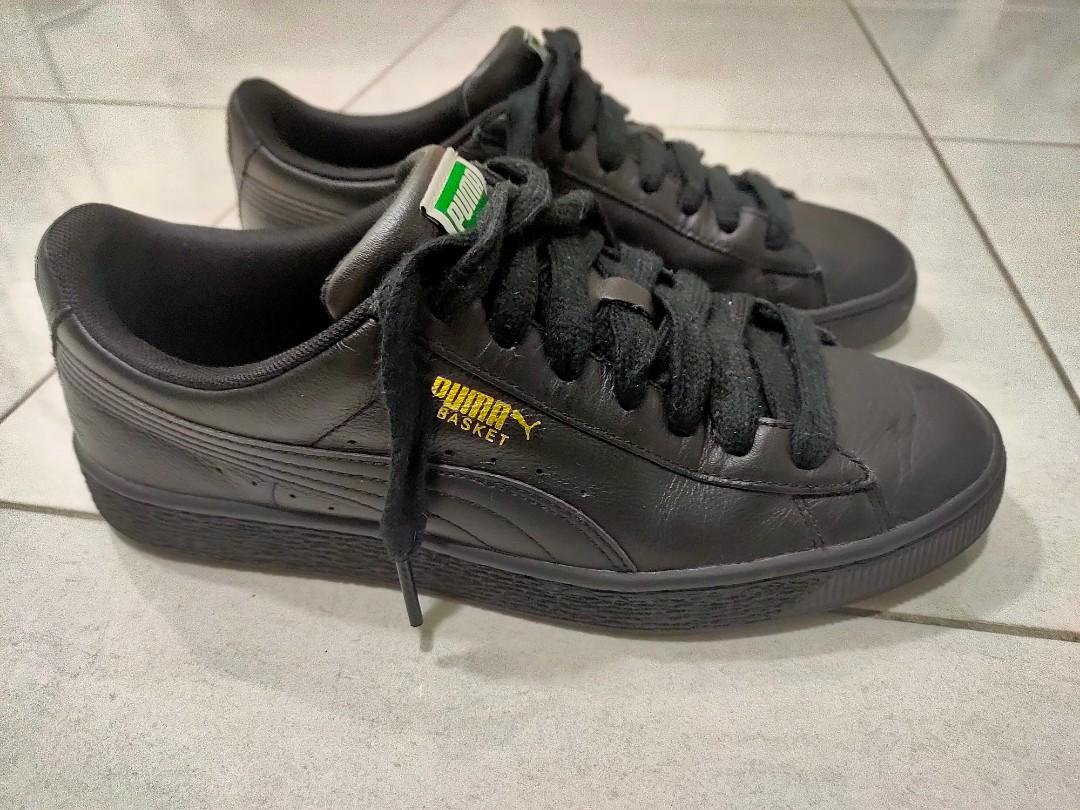 Authentic Puma Basket All Black sneakers