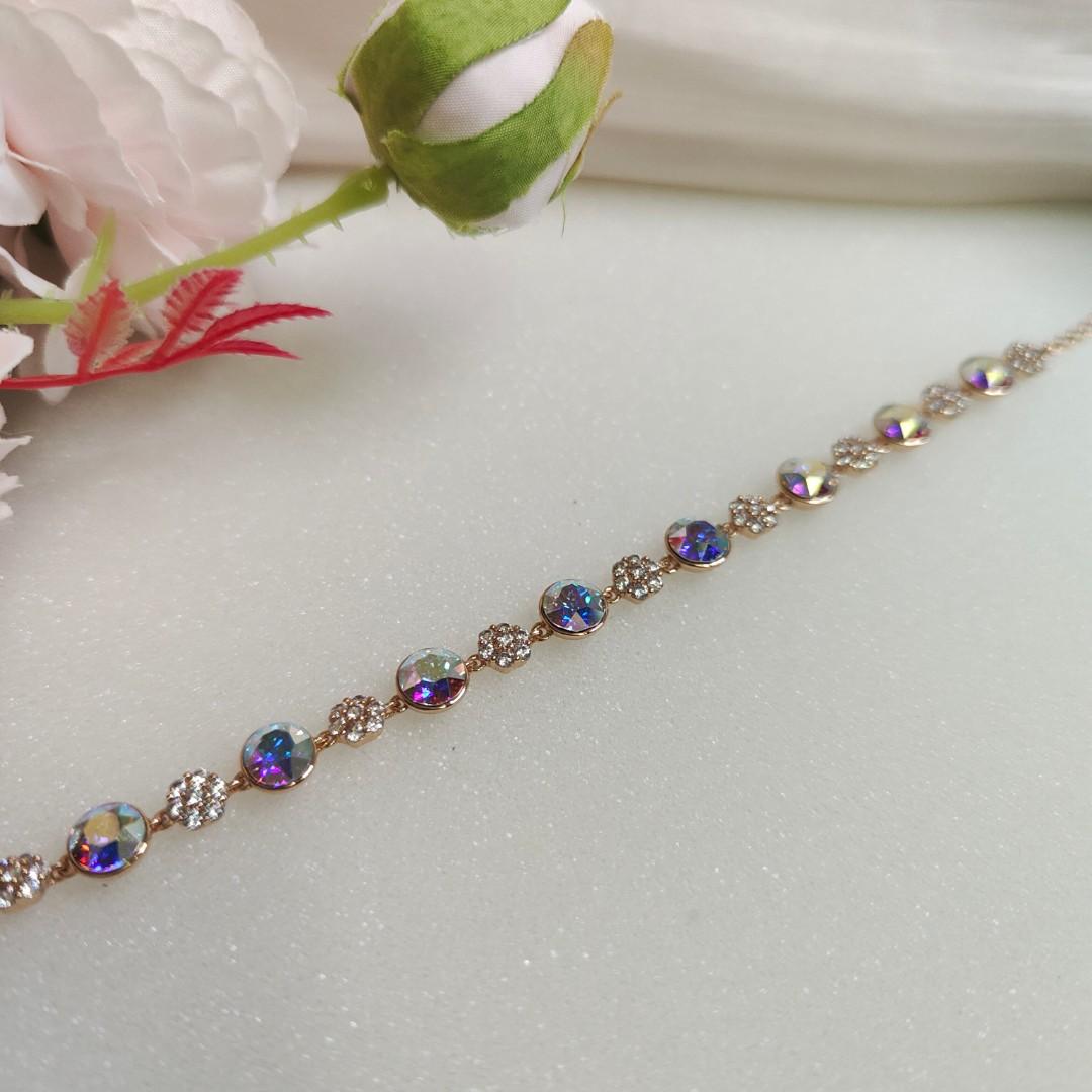 Rainbow crystal bracelet discount