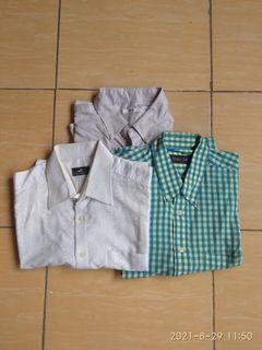 Sale 100k 3 pcs kemeja uniqlo,polo, crocodile