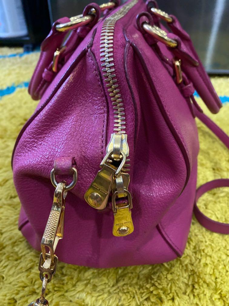 MIU MIU MADRAS BAG ♥ IN HOT PINK ♥ 