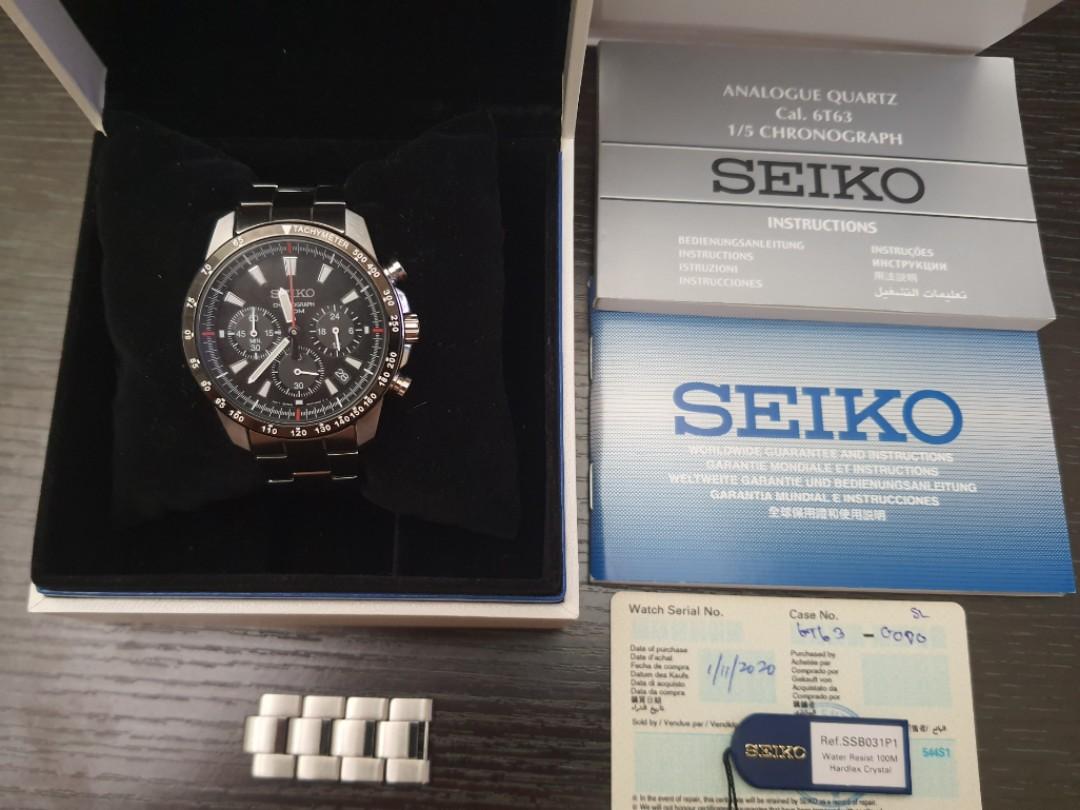 Seiko SSB031P1 SSB031 Japan Mecha Quartz Watch, Men's Fashion, Watches &  Accessories, Watches on Carousell