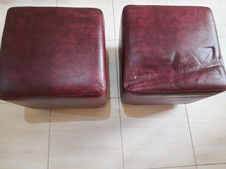 Sofa Kulit Merah (2 seat)