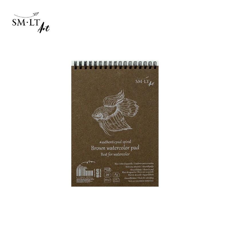 SMLT Authentic Spiral Watercolor Pad Size A5