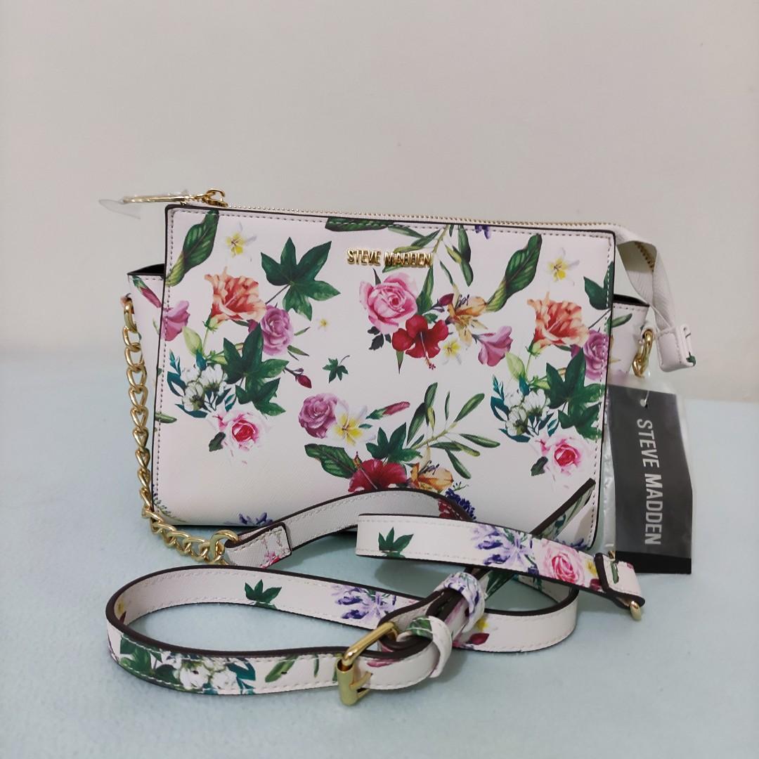 Steve Madden Blexi White Floral Crossbody Bag Women s Fashion