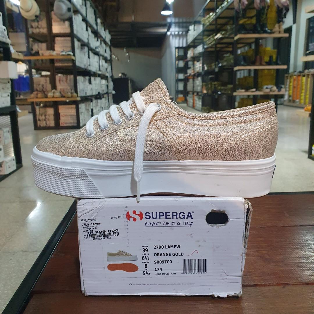 superga orange gold