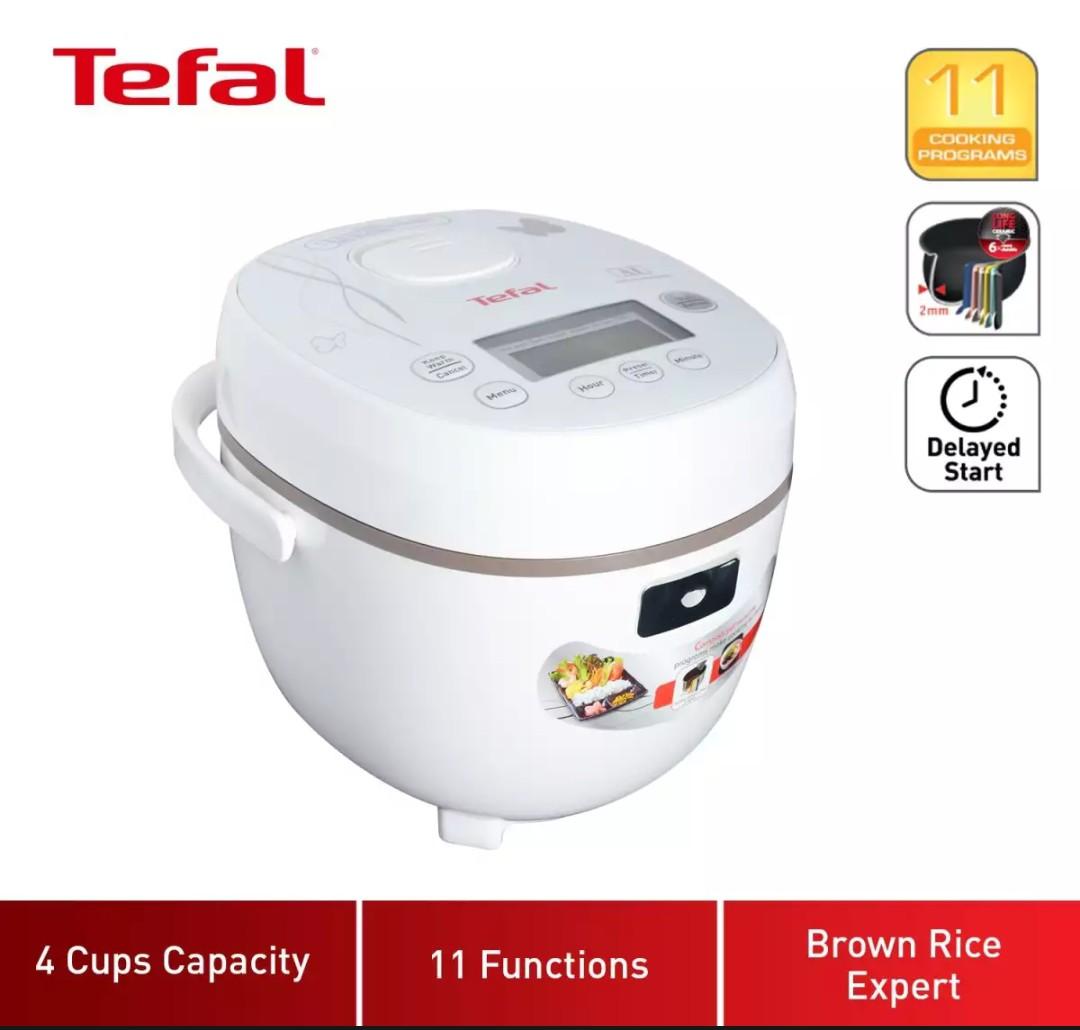 Tefal Rice Cooker (0.5L) RK5001 Ceramic Pot Mini Fuzzy Logic 4 cups