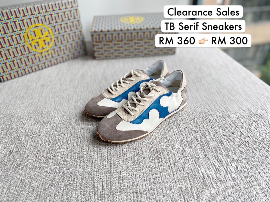 serif tory sneaker