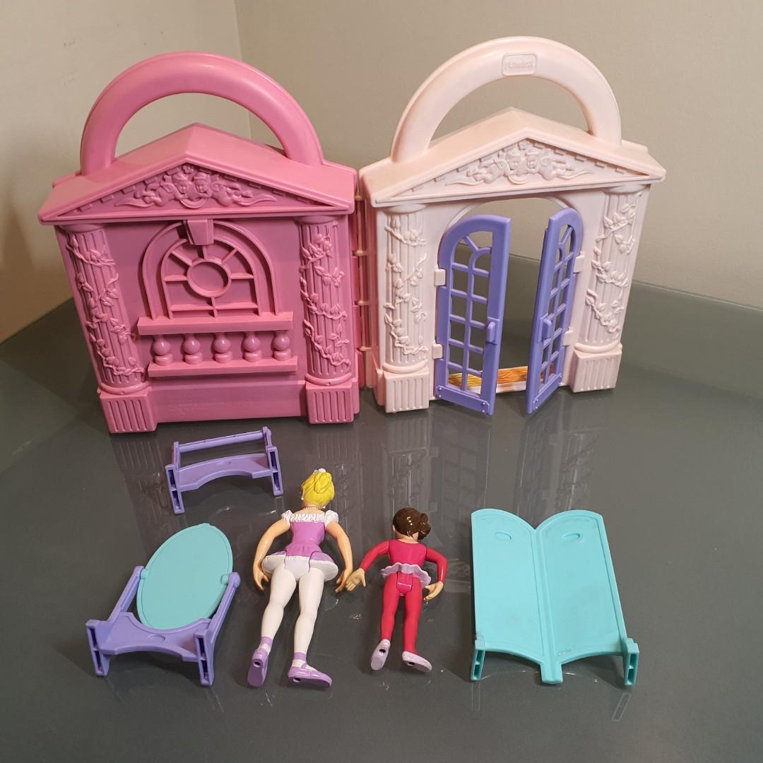 Vintage 1995 Playskool Dollhouse Play People At the Ballet