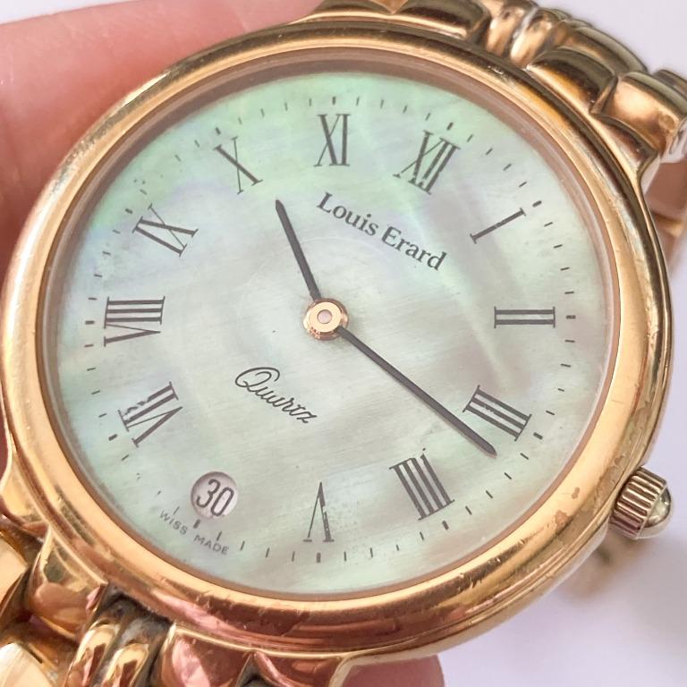 Louis Erard 18K Gold Plated Ladies Watch